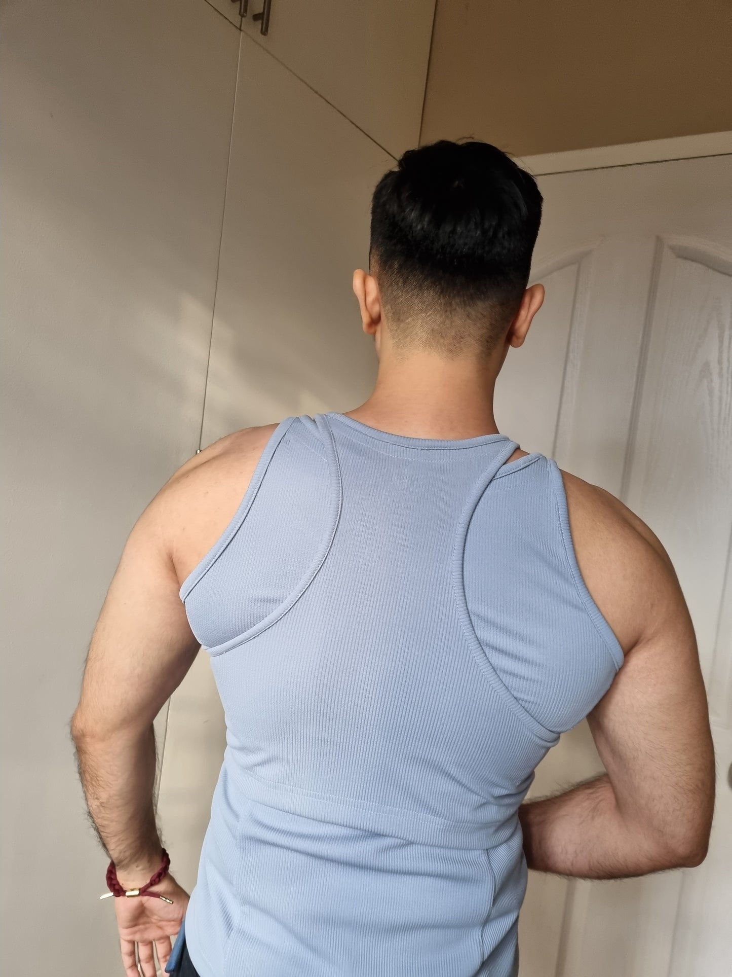 STEEL BLUE HARU CROP TOP