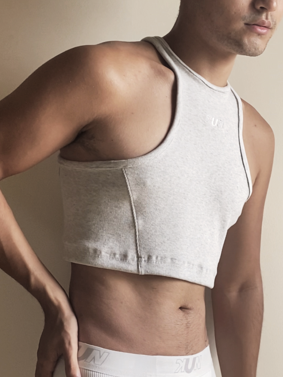 ACID GRAY HARU CROP TOP
