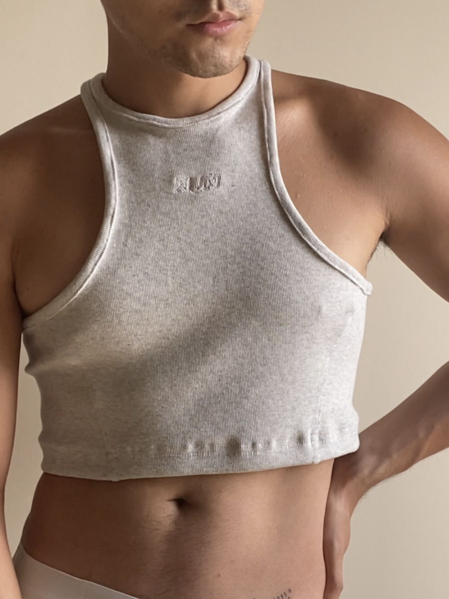 ACID GRAY HARU CROP TOP