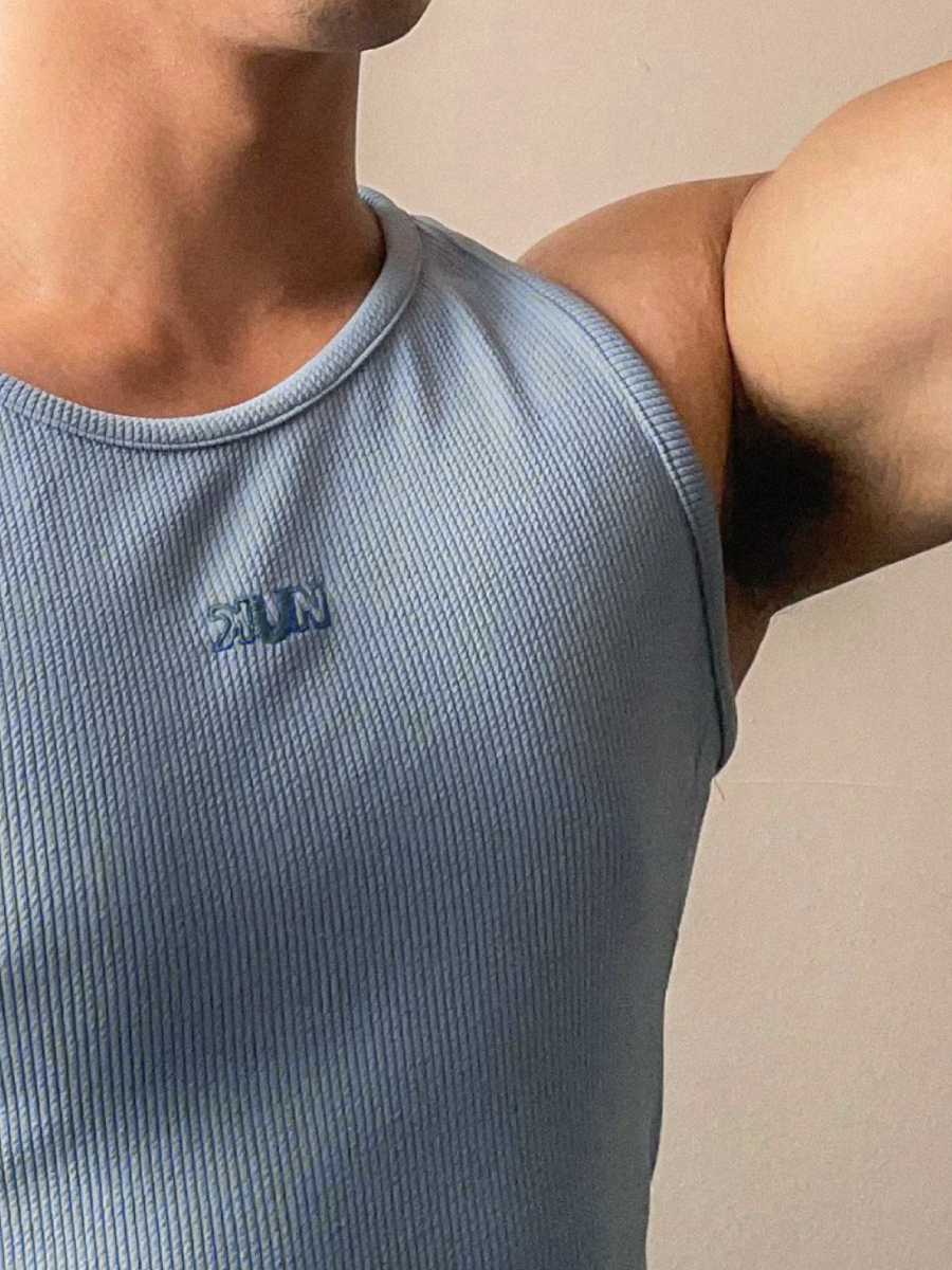 STEEL BLUE HARU TANK TOP